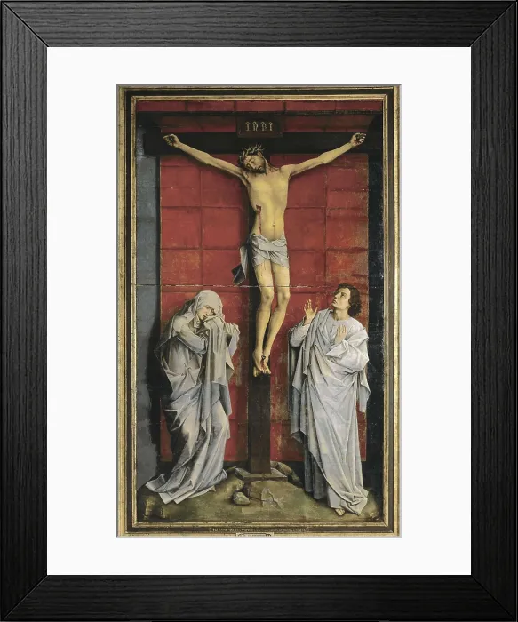 Framed Print : WEYDEN, Rogier van der (1400-1464). Calvary. SPAIN. San Lorenzo de El Escorial. Royal Monastery of San Lorenzo de El Escorial. Flemish art. Oil on wood Framed Print : WEYDEN, Rogier van der (1400-1464). Calvary. SPAIN. San Lorenzo de El Escorial. Royal Monastery of San Lorenzo de El Escorial. Flemish art. Oil on wood