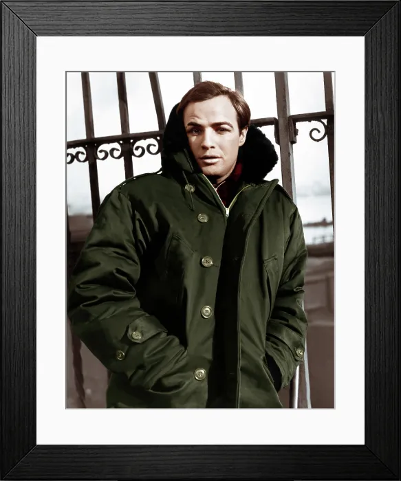 Framed Print : ON THE WATERFRONT, Marlon Brando, 1954