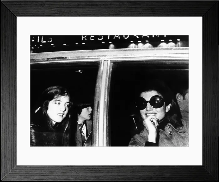 Framed Print : Jacqueline Kennedy Onassis in a limousine with her daughter Caroline and son John. New York City. Jan. 24, 1971. (CSU_ALPHA_890) CSU Archives / Everett Collection Framed Print : Jacqueline Kennedy Onassis in a limousine with her daughter Caroline and son John. New York City. Jan. 24, 1971. (CSU_ALPHA_890) CSU Archives / Everett Collection