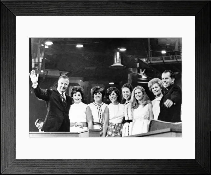 Framed Print : The 1968 Republican nominees and the of families