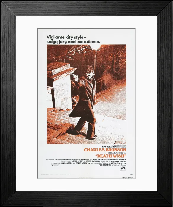 Framed Print : DEATH WISH, Charles Bronson, 1974