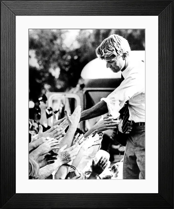 Framed Print : Robert Kennedy shaking hands during 1968 campaign. (CSU_ALPHA_1019) CSU Archives / Everett Collection