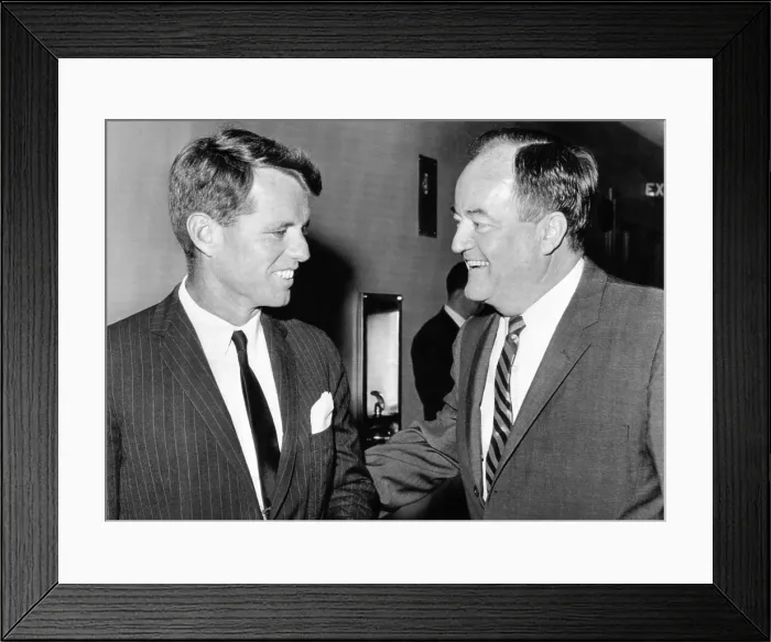 Framed Print : Robert Kennedy and Hubert Humphrey at the Capitol. Aug. 4, 1964. (CSU_ALPHA_1024) CSU Archives / Everett Collection