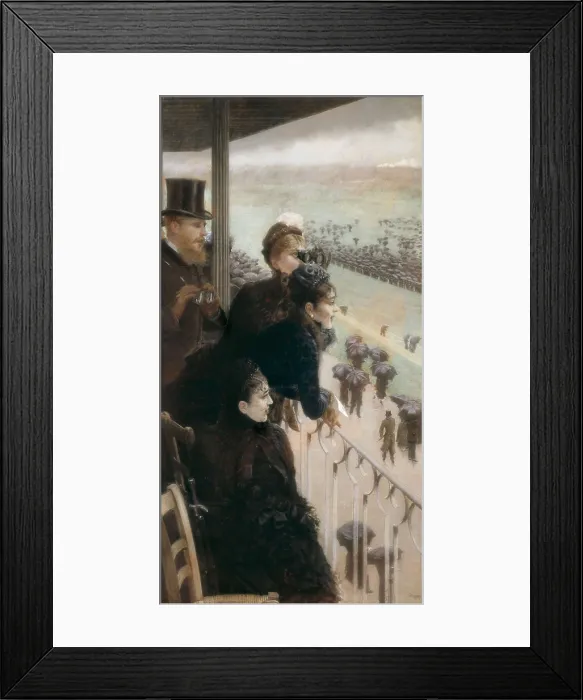Framed Print : DE NITTIS, Giuseppe (1846-1884). Horse Races in the Bois de Boulogne. 1881. Right panel. Impressionism. Pastel. ITALY. Rome Framed Print : DE NITTIS, Giuseppe (1846-1884). Horse Races in the Bois de Boulogne. 1881. Right panel. Impressionism. Pastel. ITALY. Rome