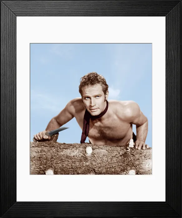 Framed Print : THE FAR HORIZONS, (aka UNTAMED WEST), Charton Heston, 1955