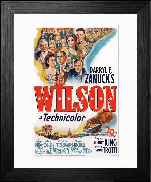 Framed Print : WILSON, US poster art, Alexander Knox, 1944