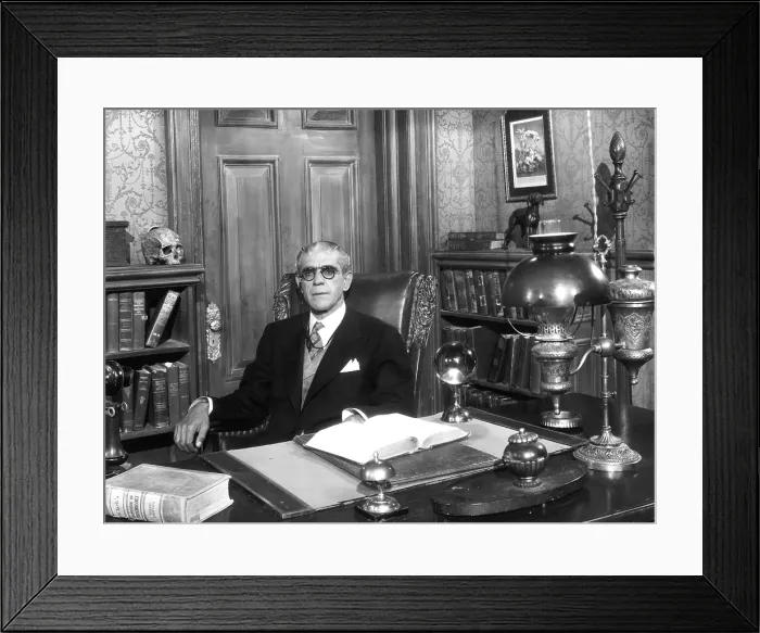 Framed Print : THE SECRET LIFE OF WALTER MITTY, Boris Karloff, 1947