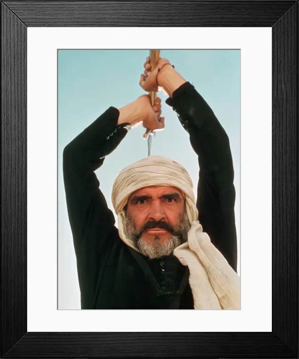 Framed Print : THE WIND AND THE LION, Sean Connery, 1975
