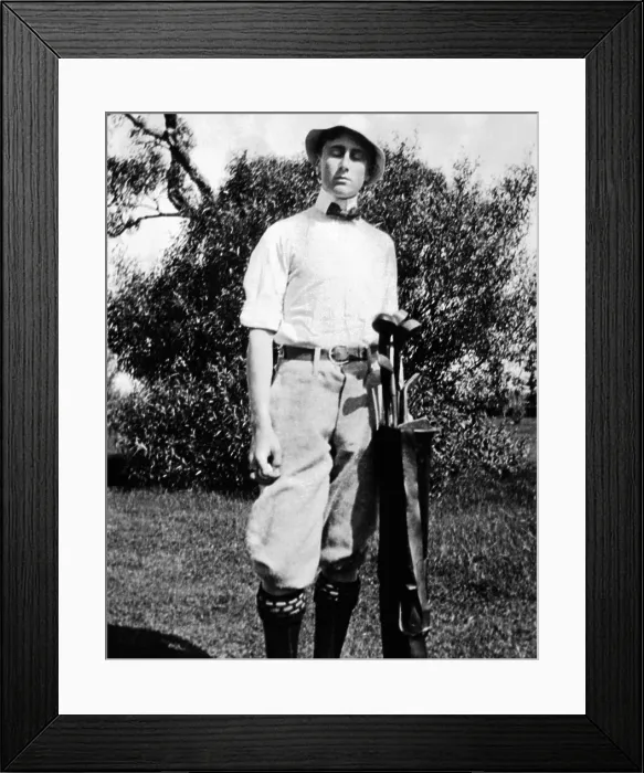Framed Print : Young Franklin Roosevelt at on a golf course at age 17. Ca. 1899. (CSU_ALPHA_144) CSU Archives / Everett Collection 1899. (CSU_ALPHA_144) CSU Archives / Everett Collection 1899