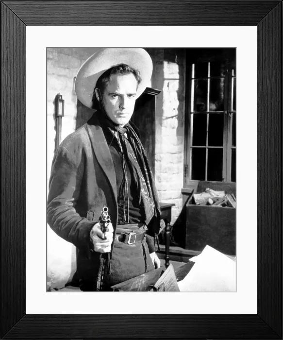 Framed Print : ONE-EYED JACKS, director and star Marlon Brando, 1961