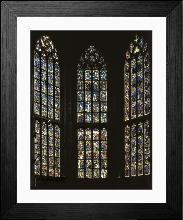 Framed Print : Cathedral of St. Vincent. SWITZERLAND. Bern. Cathedral of St. Vincent. Gothic art. Glass window. AISA / Everett Collection**US SALES ONLY**