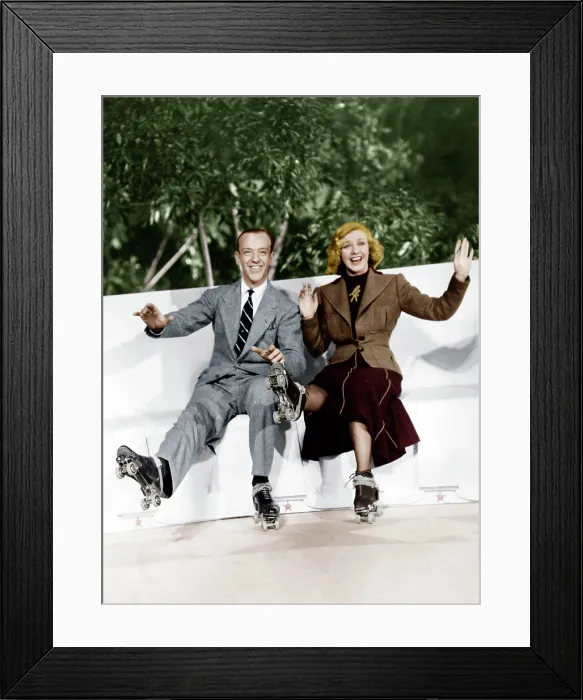 Framed Print : SHALL WE DANCE, from left: Fred Astaire, Ginger Rogers, 1937