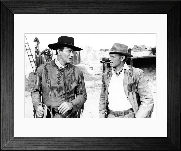 Framed Print : THE ALAMO, Richard Widmark, John Wayne, 1960