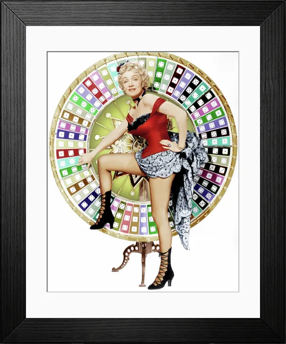 Framed Print : RANCHO NOTORIOUS, Marlene Dietrich, 1952