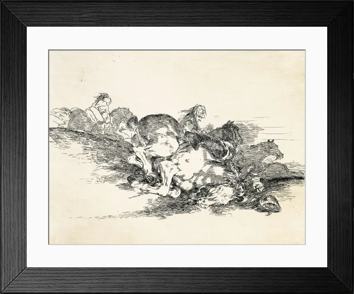 Framed Print : GOYA Y LUCIENTES, Francisco de (1746-1828). It always happens. 1810-1820. Plate 8 of 'The Disasters of War'. Etching. SPAIN. Madrid. National Library Framed Print : GOYA Y LUCIENTES, Francisco de (1746-1828). It always happens. 1810-1820. Plate 8 of 'The Disasters of War'. Etching. SPAIN. Madrid. National Library