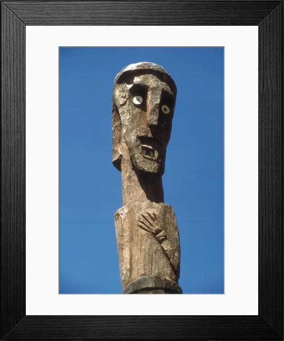Framed Print : ETHIOPIA. SOUTHERN NATIONS. Konso. Waga, funeral statue of the Konso. African art. AISA / Everett Collection**US SALES ONLY**