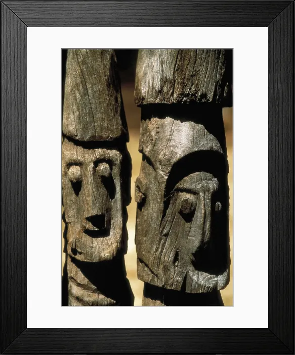 Framed Print : ETHIOPIA. SOUTHERN NATIONS. Konso. Waga, funeral statues of the Konso. AISA / Everett Collection**US SALES ONLY**