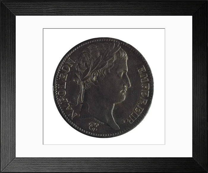 Framed Print : Coin with portrait of Napoleon. Coin. SPAIN. Barcelona. National Art Museum of Catalonia. AISA / Everett Collection**US SALES ONLY**