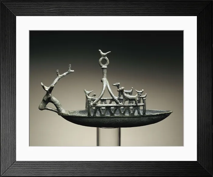 Framed Print : Nuraghian art. Bronze Age. Sculpture on bronze. ITALY. Cagliari. National Archaeological Museum of Cagliari. AISA / Everett Collection**US SALES ONLY**