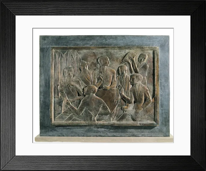 Framed Print : GRANYER I GIRALT, Josep (1899-1983). The Group of the Lyon de Oro. The Evolucionists. 1926