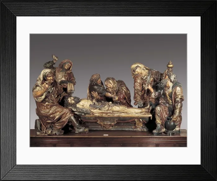 Framed Print : JUNI, Juan de (1507-1577). The Burial of Christ. ca. 1539. Renaissance art. Sculpture on wood. SPAIN. Valladolid. National Museum of Sculpture Framed Print : JUNI, Juan de (1507-1577). The Burial of Christ. ca. 1539. Renaissance art. Sculpture on wood. SPAIN. Valladolid. National Museum of Sculpture