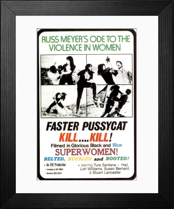 Framed Print : FASTER, PUSSYCAT! KILL! KILL!, Tura Satana, 1965