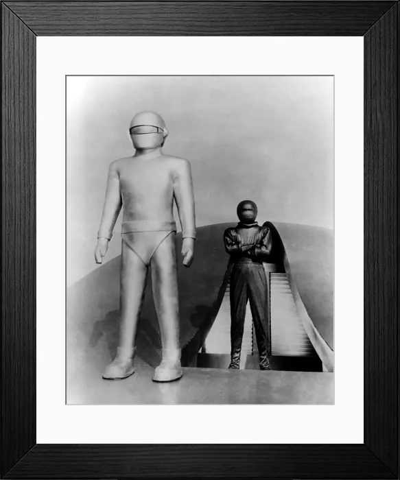 Framed Print : THE DAY THE EARTH STOOD STILL, Gort, Michael Rennie, 1951, TM & Copyright (c) 20th Century Fox Film Corp. All rights reserved. TM and Copyright (c) 20th Century Fox Film Corp Framed Print : THE DAY THE EARTH STOOD STILL, Gort, Michael Rennie, 1951, TM & Copyright (c) 20th Century Fox Film Corp. All rights reserved. TM and Copyright (c) 20th Century Fox Film Corp