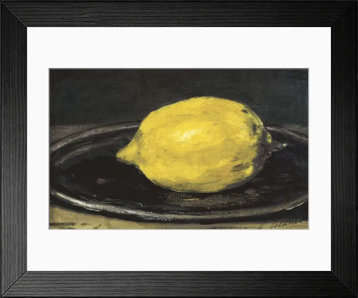 Framed Print : MANET, douard (1832-1883). The Lemon (Le citron). 1880. Impressionism. Oil on canvas. FRANCE. Paris. Muse d'Orsay (Orsay Museum). AISA / Everett Collection**US SALES ONLY**