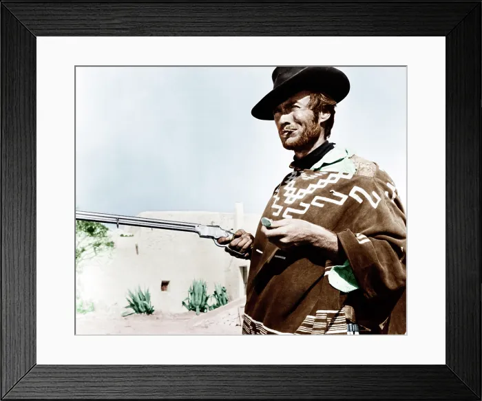 Framed Print : FOR A FEW DOLLARS MORE, Clint Eastwood, 1965 Framed Print : FOR A FEW DOLLARS MORE, Clint Eastwood, 1965