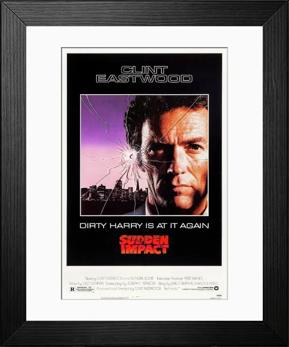Framed Print : SUDDEN IMPACT, US poster art, Clint Eastwood, 1983, Warner Bros. / courtesy Everett Collection Framed Print : SUDDEN IMPACT, US poster art, Clint Eastwood, 1983, Warner Bros. / courtesy Everett Collection