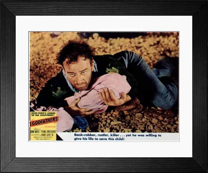 Framed Print : 3 GODFATHERS, John Wayne, 1948