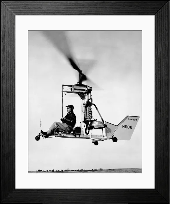 Framed Print : One Man helicopter that uses a Mercury Outboard Motor. Oct. 1959. (CSU_ALPHA_1513) CSU Archives / Everett Collection Framed Print : One Man helicopter that uses a Mercury Outboard Motor. Oct. 1959. (CSU_ALPHA_1513) CSU Archives / Everett Collection