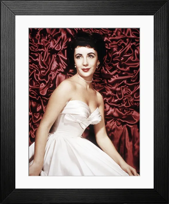 Framed Print : A PLACE IN THE SUN, Elizabeth Taylor (in a gown by Edith Head), 1951 Framed Print : A PLACE IN THE SUN, Elizabeth Taylor (in a gown by Edith Head), 1951