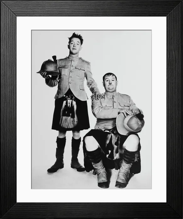 Framed Print : BONNIE SCOTLAND, from left: Stan Laurel, Oliver Hardy, 1935 Framed Print : BONNIE SCOTLAND, from left: Stan Laurel, Oliver Hardy, 1935