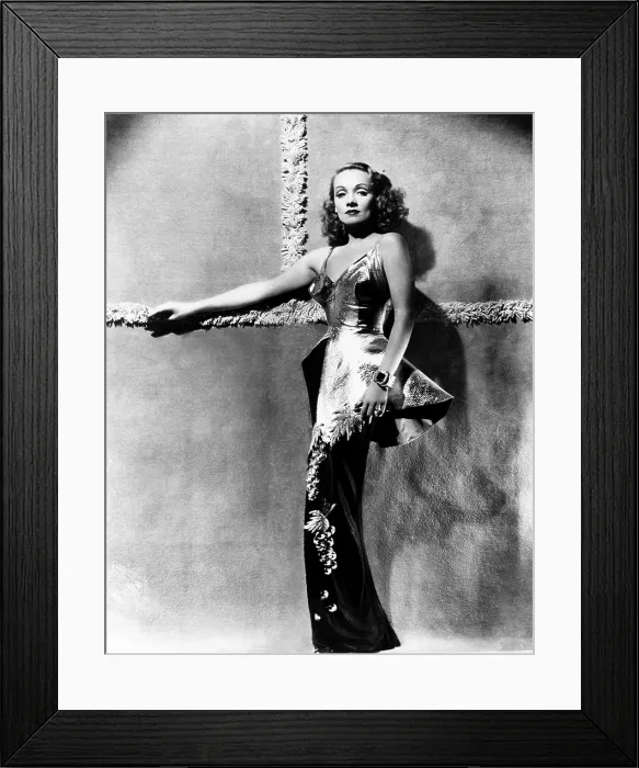 Framed Print : SEVEN SINNERS, Marlene Dietrich, in a gown by Irene, 1940 Framed Print : SEVEN SINNERS, Marlene Dietrich, in a gown by Irene, 1940