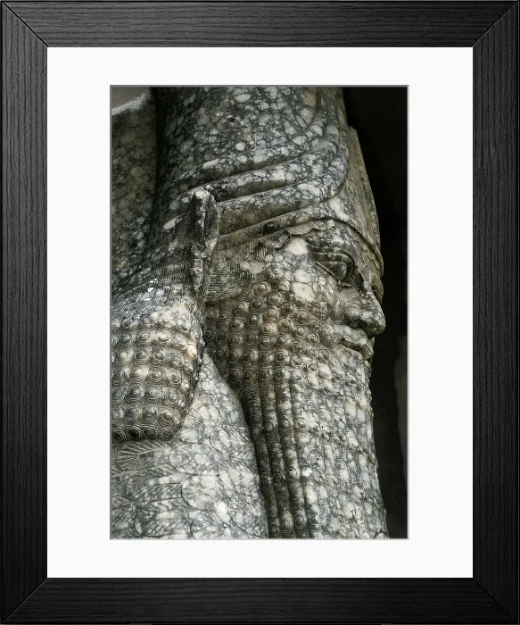 Framed Print : IRAQ. Kalhu. Nimrud. Palace of Assur-Nasir-Pal II (12th c. BC). Winged bull. Assyrian art. Relief on rock. AISA / Everett Collection**US SALES ONLY** Framed Print : IRAQ. Kalhu. Nimrud. Palace of Assur-Nasir-Pal II (12th c. BC). Winged bull. Assyrian art. Relief on rock. AISA / Everett Collection**US SALES ONLY**