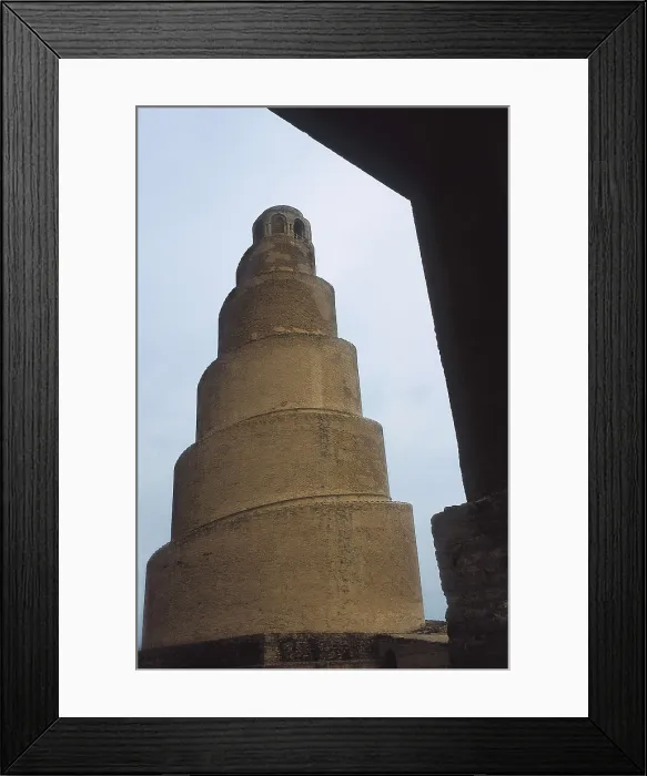 Framed Print : IRAQ. SALAH AD DIN. Samarra. Minaret of the Great Mosque (847). Abbasid art. Architecture. AISA / Everett Collection**US SALES ONLY** Framed Print : IRAQ. SALAH AD DIN. Samarra. Minaret of the Great Mosque (847). Abbasid art. Architecture. AISA / Everett Collection**US SALES ONLY**