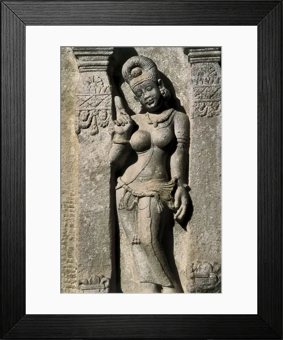 Framed Print : INDIA. KARNATAKA. Pattadakal. Virupaksha Temple. Virupaksha Temple built by queen Lokamahadevi to commemorate the victory of the Chalukyas over the Pallavas (8th c.)