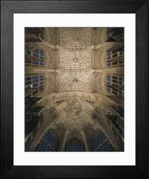 Framed Print : Westminster Abbey. UNITED KINGDOM. ENGLAND. London. Westminster Abbey. Vault of the Chapel of Henry VII. Gothic art. AISA / Everett Collection**US SALES ONLY**