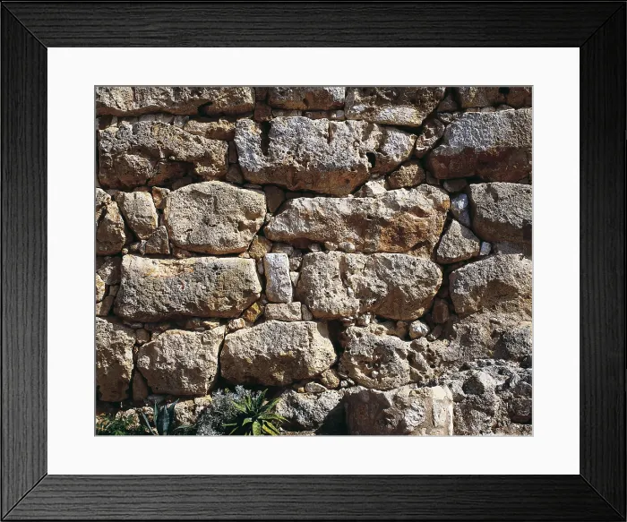 Framed Print : SPAIN. Tarragona. Iberian Wall. Iberian art. Architecture. AISA / Everett Collection**US SALES ONLY**