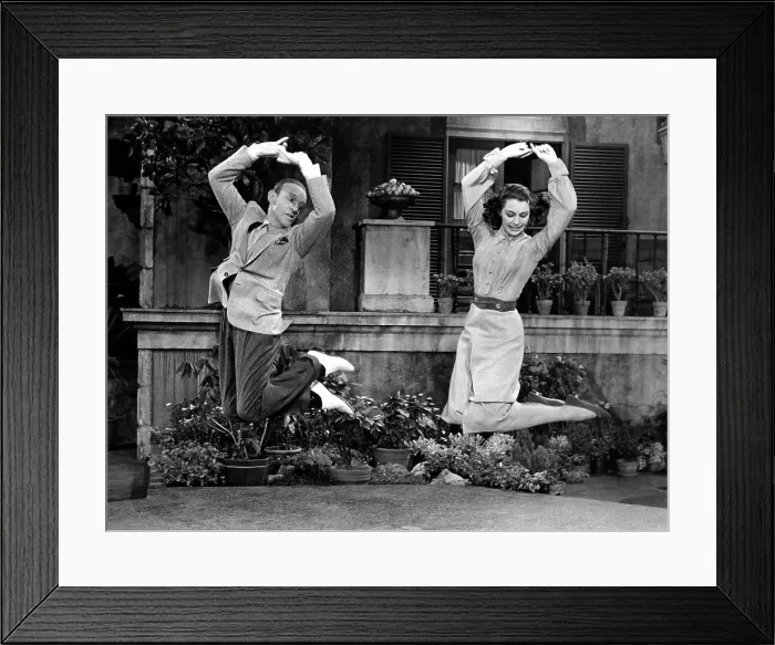 Framed Print : SILK STOCKINGS, Fred Astaire, Cyd Charisse, 1957