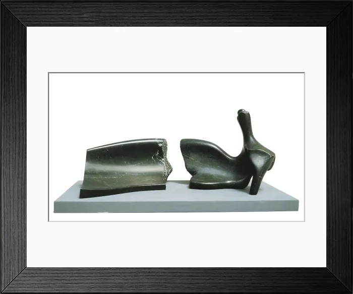 Framed Print : MOORE, Henry (1898-1986). Broken Figure. 1975. Sculpture on marble. AISA / Everett Collection - Image has fine art copyright