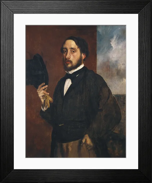 Framed Print : DEGAS, Edgar (1834-1917). Self-portrait. ca. 1863. Oil on canvas. PORTUGAL. Lisbon. Museu Calouste Gulbenkian (Lisbon Calouste Gulbenkian Museum) Framed Print : DEGAS, Edgar (1834-1917). Self-portrait. ca. 1863. Oil on canvas. PORTUGAL. Lisbon. Museu Calouste Gulbenkian (Lisbon Calouste Gulbenkian Museum)