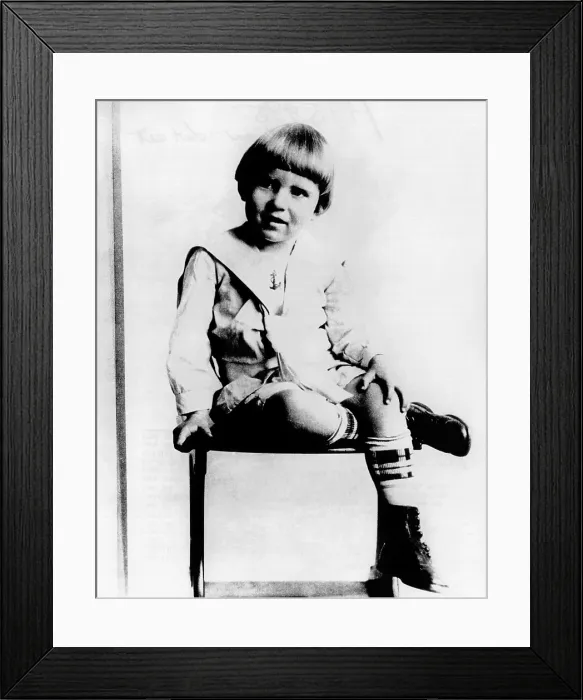 Framed Print : Richard Nixon at the Age of 4. Nixon was born on January 9, 1913, in Yorba Linda, California to Quaker parents, Hannah and Francis Nixon