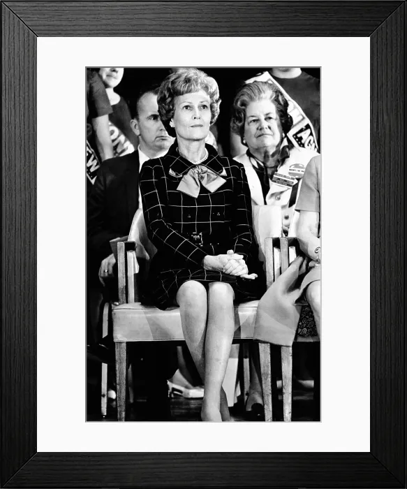 Framed Print : Patricia Nixon, is impeccable in posture and dress during her husband's campaign speech. Grand Rapids, Michigan. Oct. 23, 1968. (CSU_ALPHA_448) CSU Archives / Everett Collection
