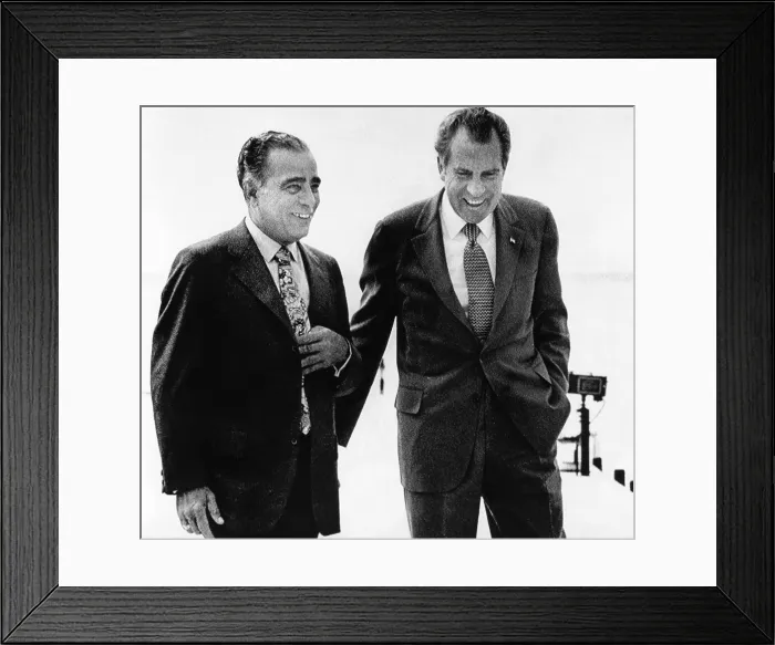 Framed Print : President Richard Nixon and his friend Charles Bebe Rebozo (left). Key Biscayne, Florida. May 4, 1973. (CSU_ALPHA_452) CSU Archives / Everett Collection
