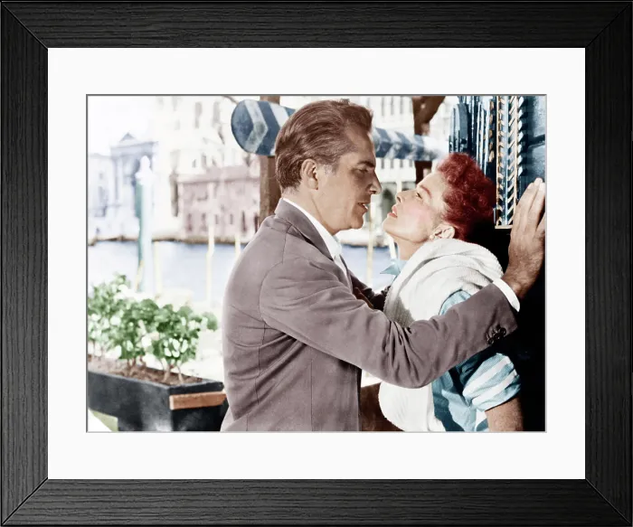 Framed Print : SUMMERTIME, from left: Rossano Brazzi, Katharine Hepburn, 1955 Framed Print : SUMMERTIME, from left: Rossano Brazzi, Katharine Hepburn, 1955