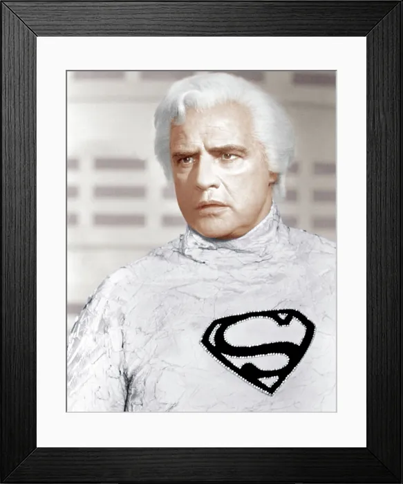 Framed Print : SUPERMAN, Marlon Brando, 1978. Warner Brothers / courtesy Everett Collection