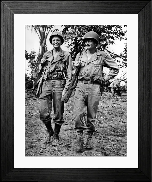 Framed Print : Major Archibald Roosevelt (left) was the son of Theodore Roosevelt and veteran of WW1. With him is Capt