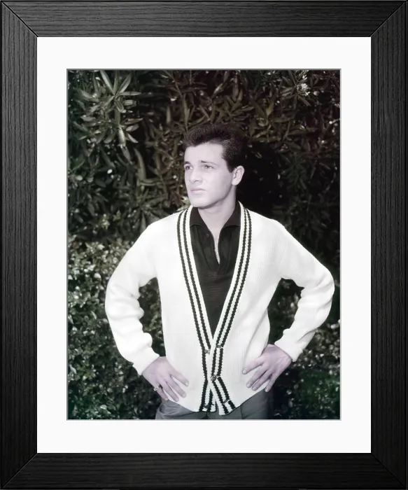 Framed Print : MARDI GRAS, Tommy Sands on 20th Century Fox studio lot during production, 1958. ph: 20th Century-Fox Film Corporation, TM & Copyright / courtesy Everett Collection
